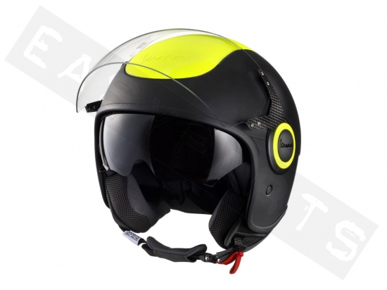 Anemoon vis in plaats daarvan Samengroeiing Helmet Demi Jet VESPA VJ Fluo Yellow (double visor) - Helmets -  EasyParts.com - Order scooter parts, moped parts and accessories